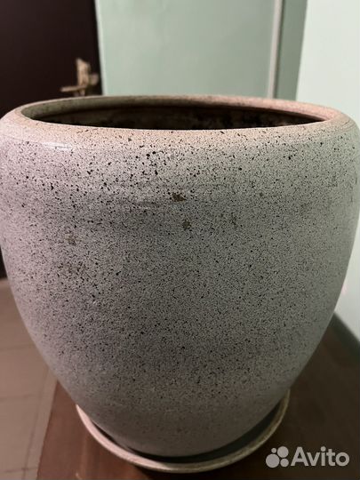 Керамический горшок большой напольный