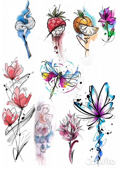 Тату мастер, модель на тату