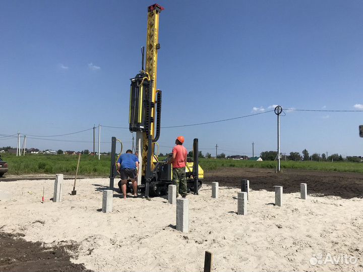 Забивка Монтаж Установка свай / Фундамент под ключ