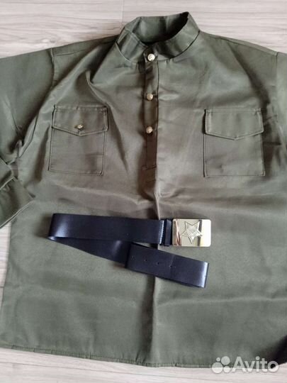 Военная форма -гимнастёрка+пояс.новая