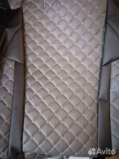 Чехлы на Весту ромб серый полностью