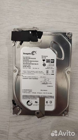 Винчестер seagate barracuda 500 gb