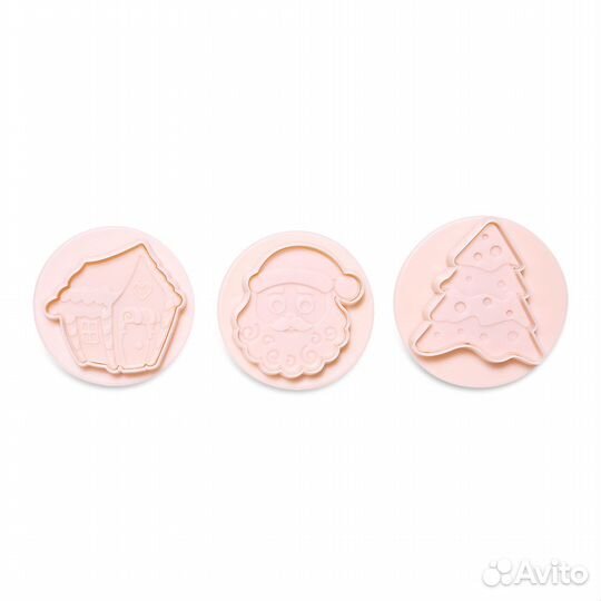 Формочки с печатью для печенья vela, зима, 3 шт