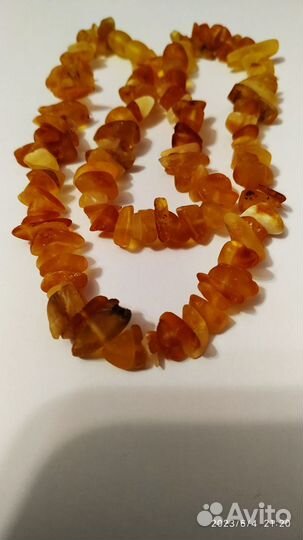 Янтарные бусы натуральные
