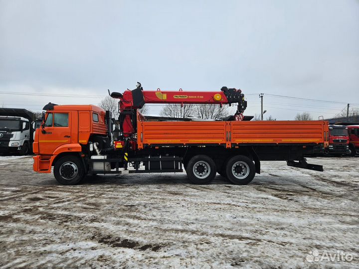 Бортовой грузовик КАМАЗ 65115 с КМУ Palfinger, 2022