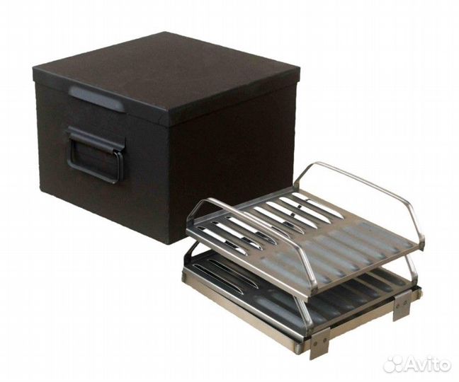 Коптильня горячего копчения двухрядная фирменная