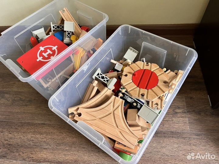 Деревянная желещная дорога IKEA (весь комплект)