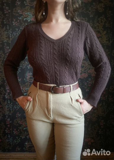 Нежный пуловер с ангорой