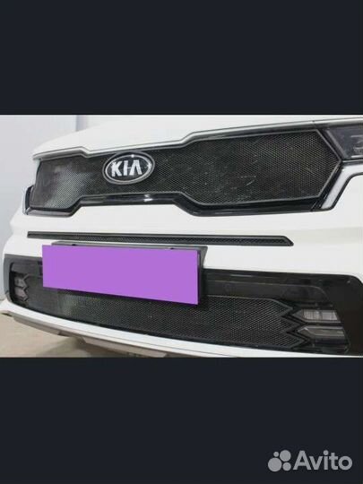 Защитная решетка на Kia Sorento MQ4