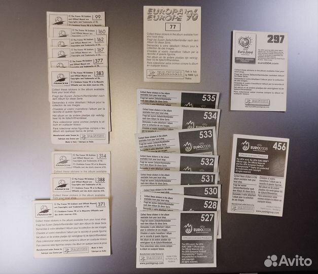 20 наклеек panini для Андрея