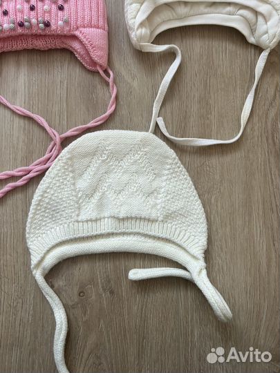 Шапочки для новорожденных р36