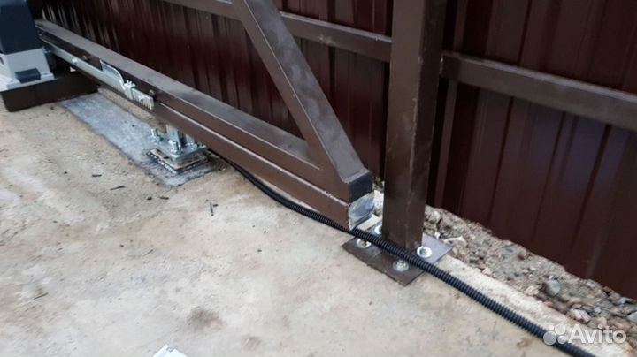 Сдвижные ворота с монтажом