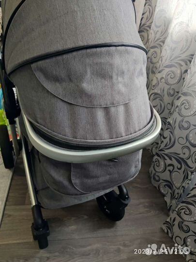 Коляска-трансформер всесезонная 2в1 Aimile Silver