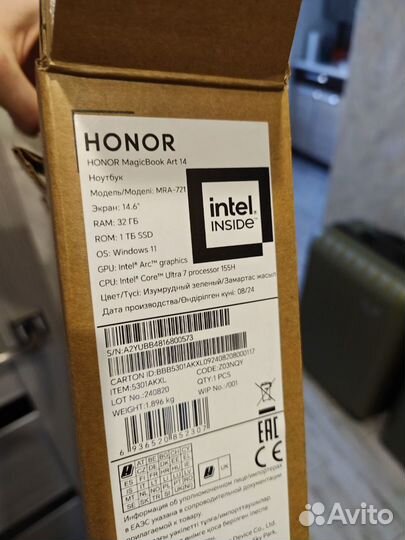 Honor magicbook art 14 ultra 7 32gb 1Tb