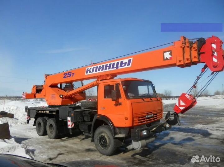 Аренда и услуги автокрана, 25 т, 28 м, с гуськом 5 м