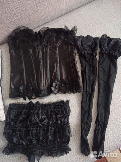 Корсет- юбка- чулки 42-44р (комплект)