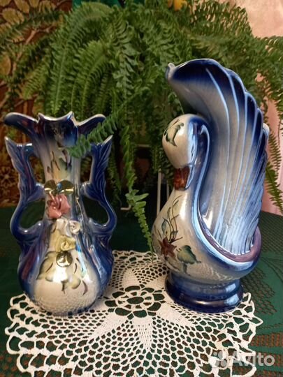 Вазы и штоф со стопками СССР