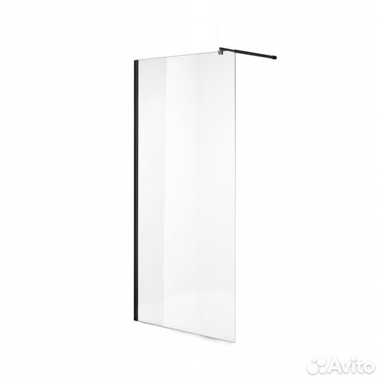 Душ. перегородка (90x195) черный матовый