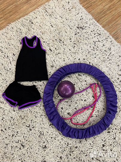 Обруч/мяч/скакалка/костюм для гимнастики 3-5 лет