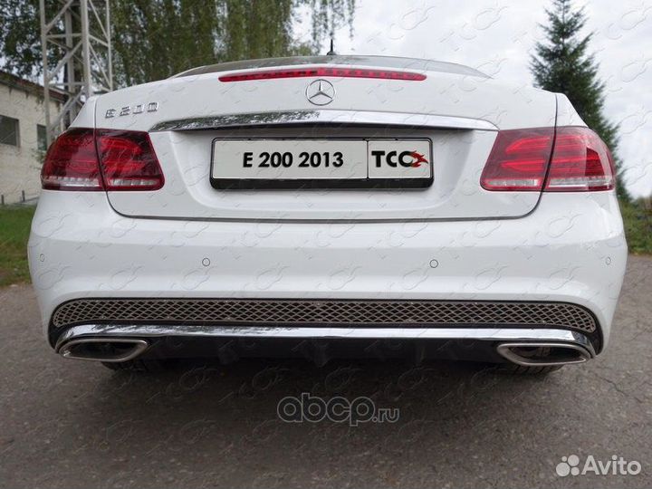 Решетка на задний бампер Mersedes E-class Coupe