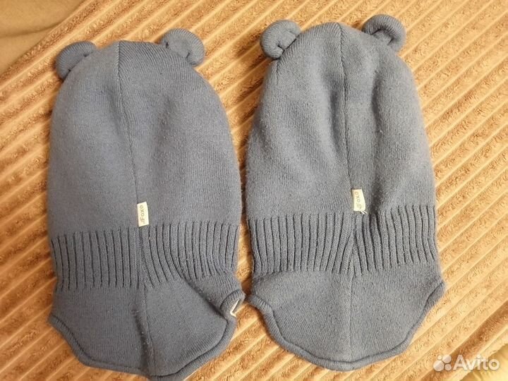 Шапка шлем для двойни