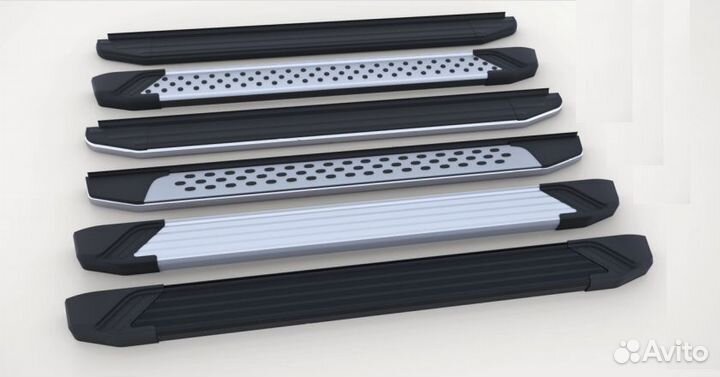 Пороги подножки алюминиевые на Mazda Cx5