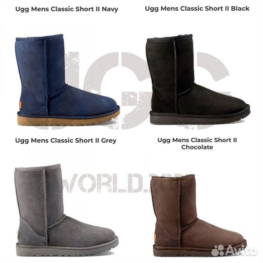 Отличные мужские и женские Ugg Classic Short II