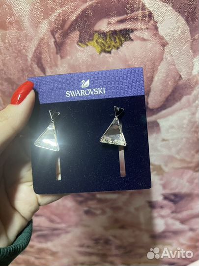 Серьги swarovski
