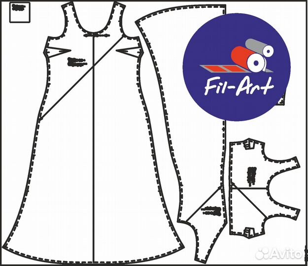 Печать лекал/выкроек/чертежей