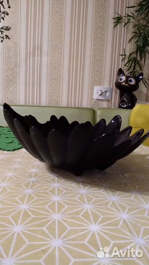 Хрустальная салатница гусь-хрустальный