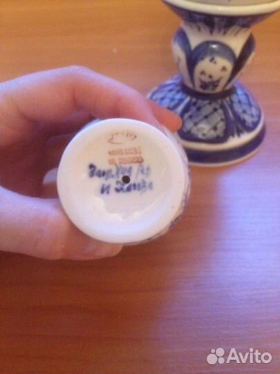 Яйцо пасхальное Гжель ручная работа