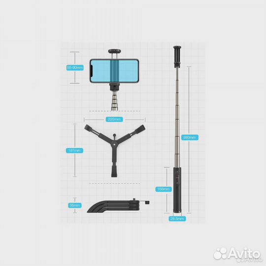 Селфи палка, Штатив BlitzWolf BW-BS9 / Новая