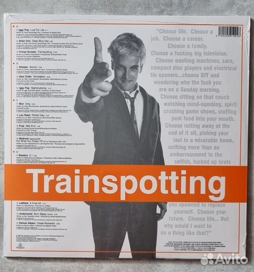 Виниловая пластинка Trainspotting,2LP,саундтрек