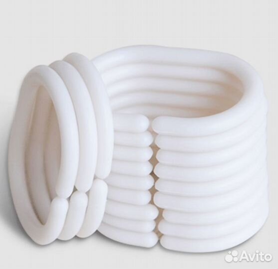 Штора для ванной комнаты с кольцами 180*180 новая