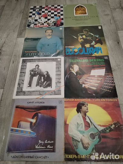Виниловые пластинки СССР разных жанров
