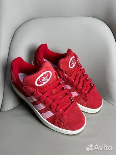 Adidas campus 00s женские красные
