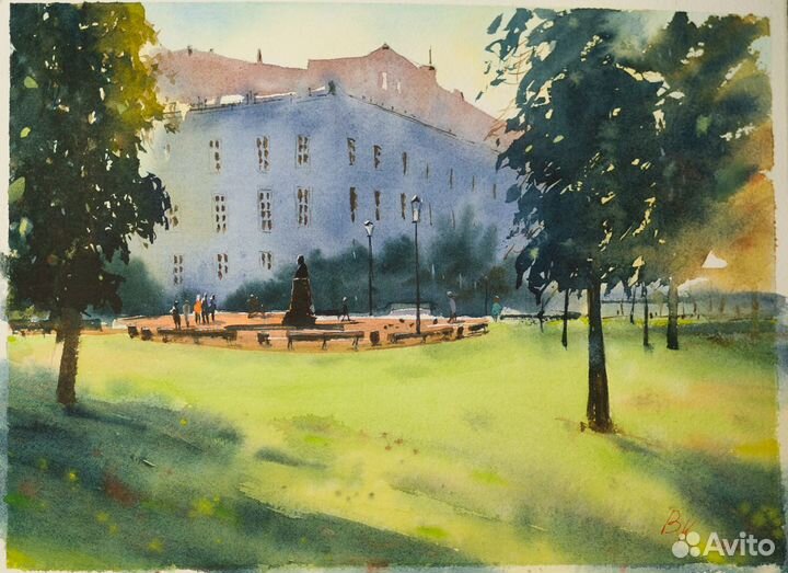 Акварель(летний пейзаж)