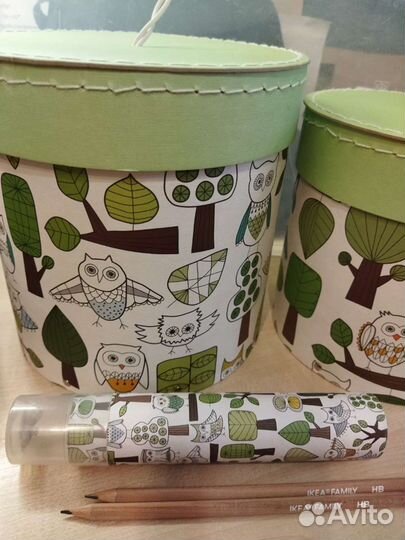 Коробки+2пенала школьн.IKEA