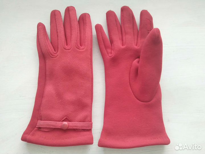Перчатки женские замшевые