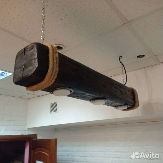 Светильники из дерева ручной работы