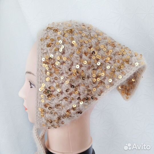 Косынка вязаная