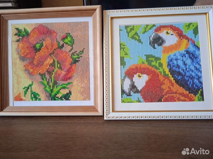 Готовая картина из алмазной мозаики