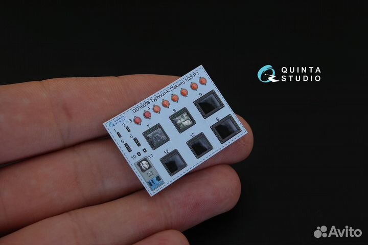 Quinta St. Тайфун-К (Takom), 3D интерьер, 1/35