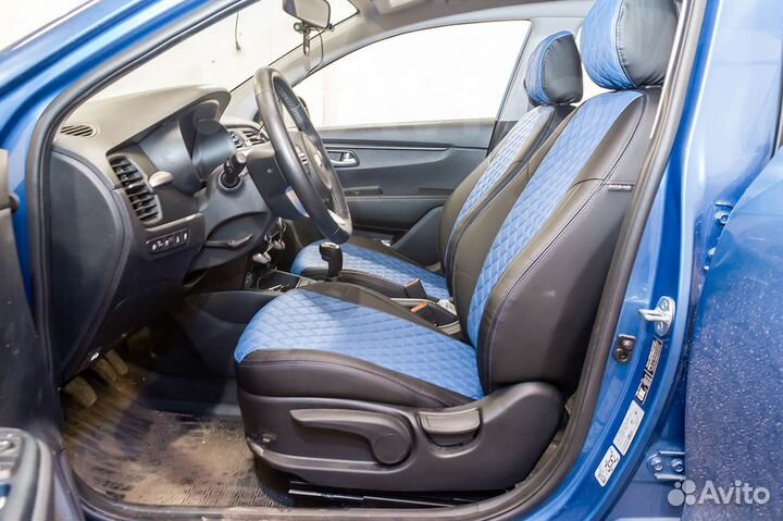 Авточехлы Киа Рио Х-Лайн / Экокожа Ромб