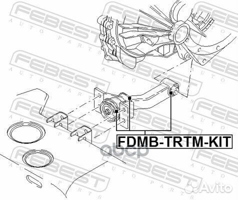 Сайлентблок подушки двигателя (комплект) ford T