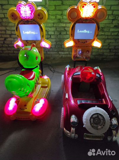 Аттракционы качалки с видео играми