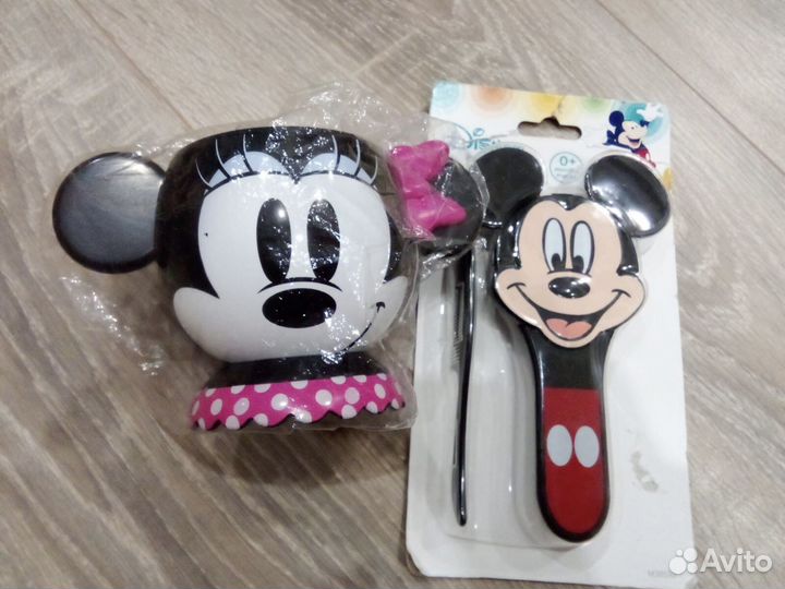 Дисней расческа микки макс и стаканчик Минни Маус