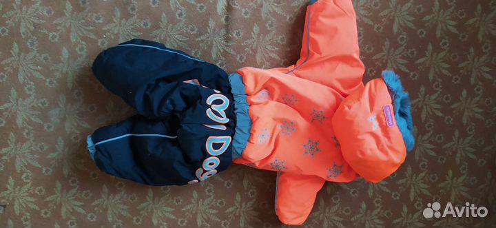 Зимний теплый комбинезон для собаки