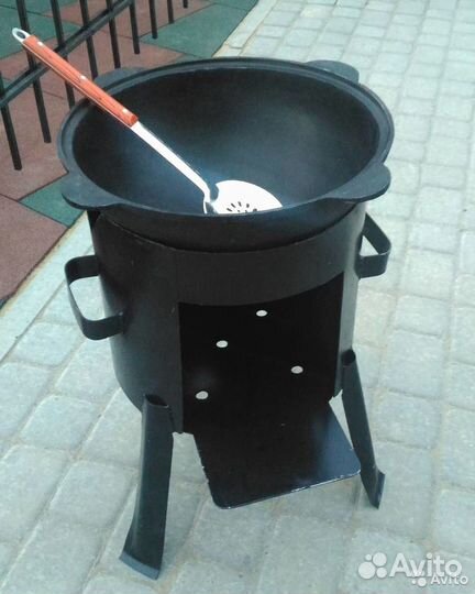 Чугунный казан 8 литров с Крышкой в Курске