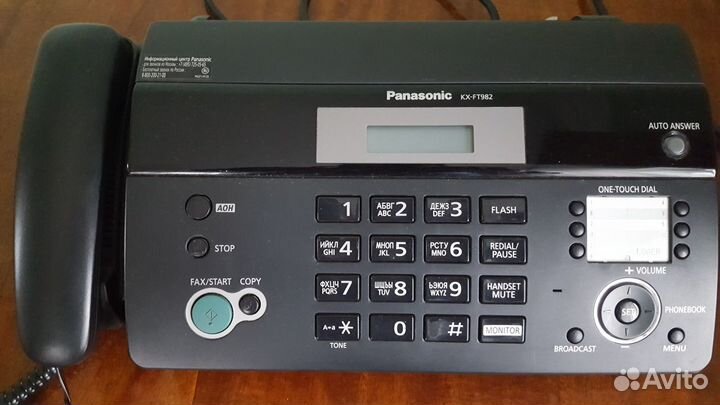 Факс Panasonic KX-FT982